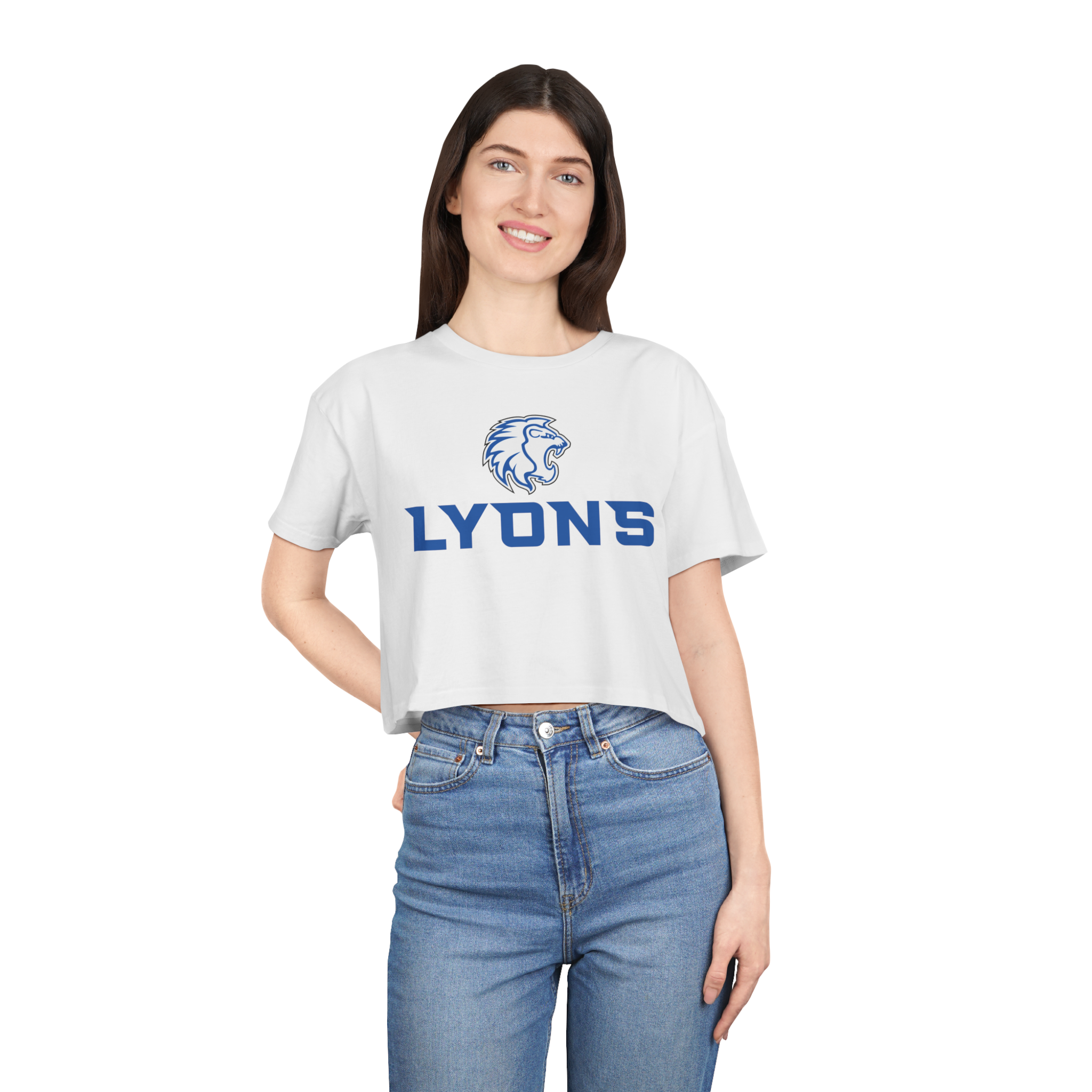 Lyons Mascot Crop Top