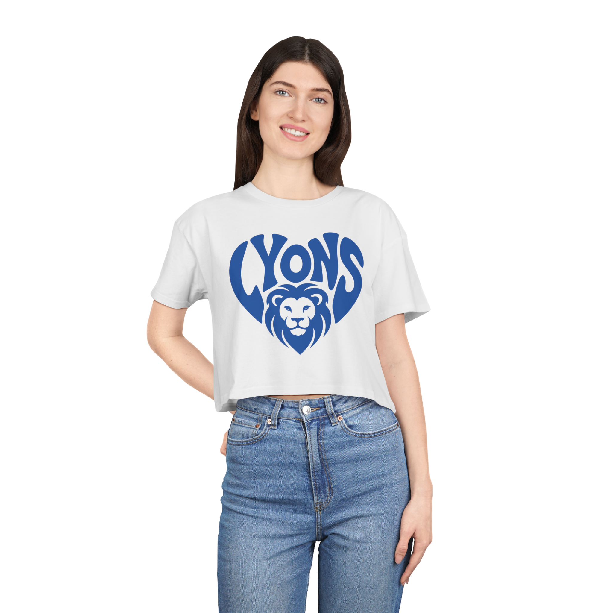 Lyons Mascot Crop Top