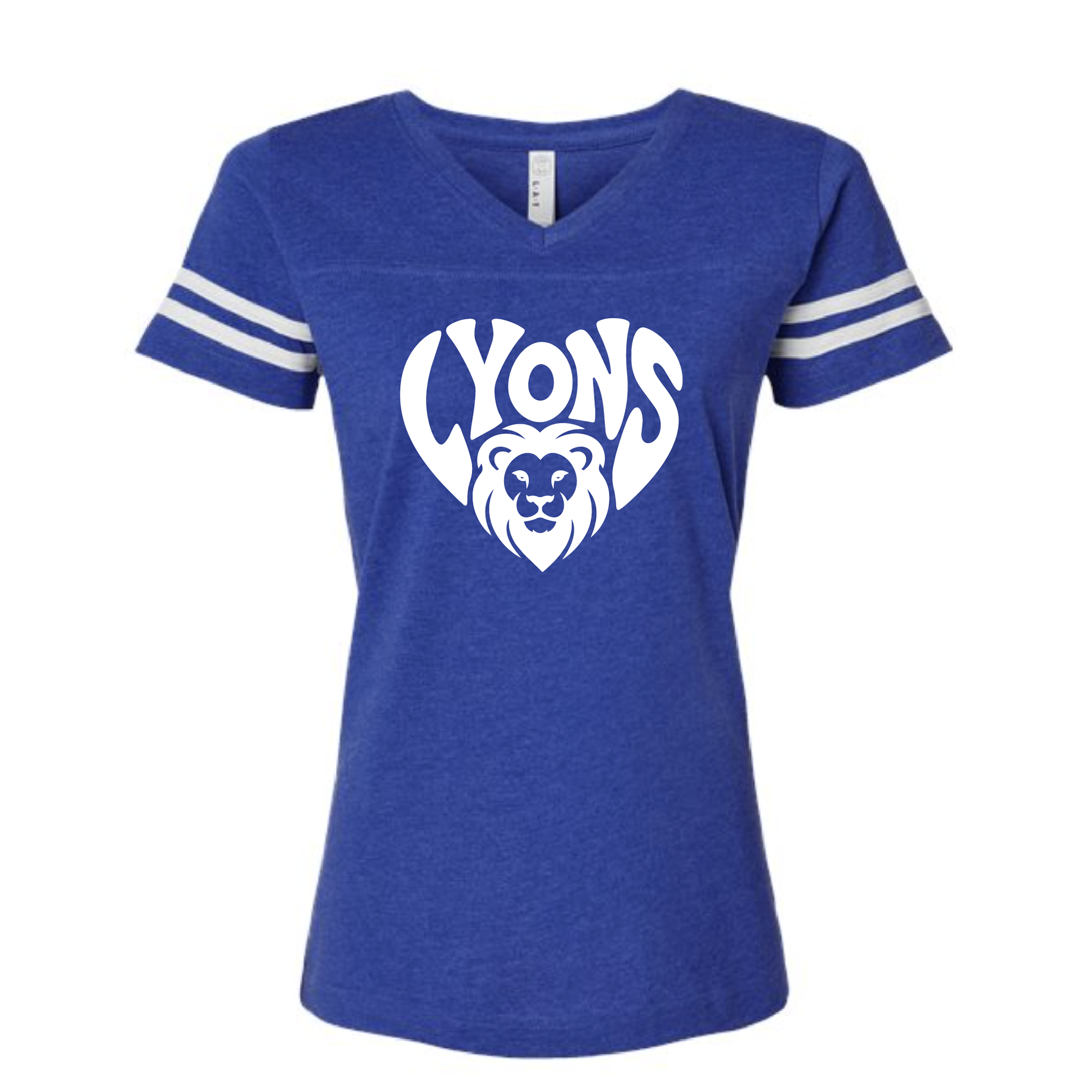 Lyons Heart Women's V-Neck Fine Jersey Tee
