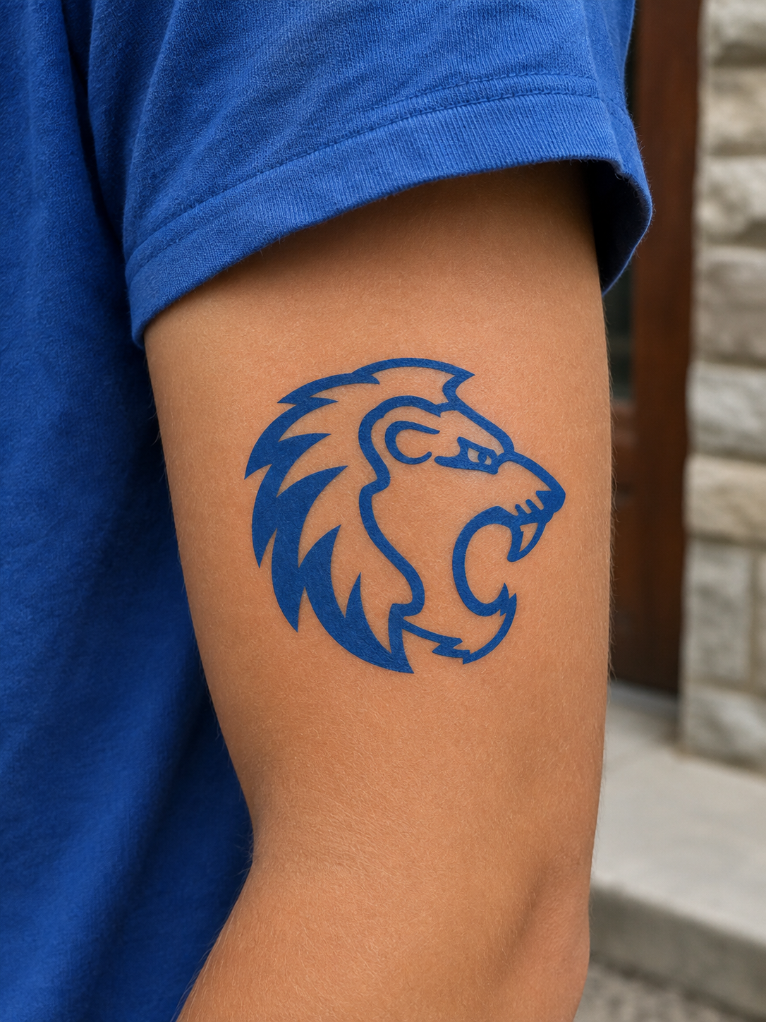 Temporary Tattoo Lyons Head Mascot