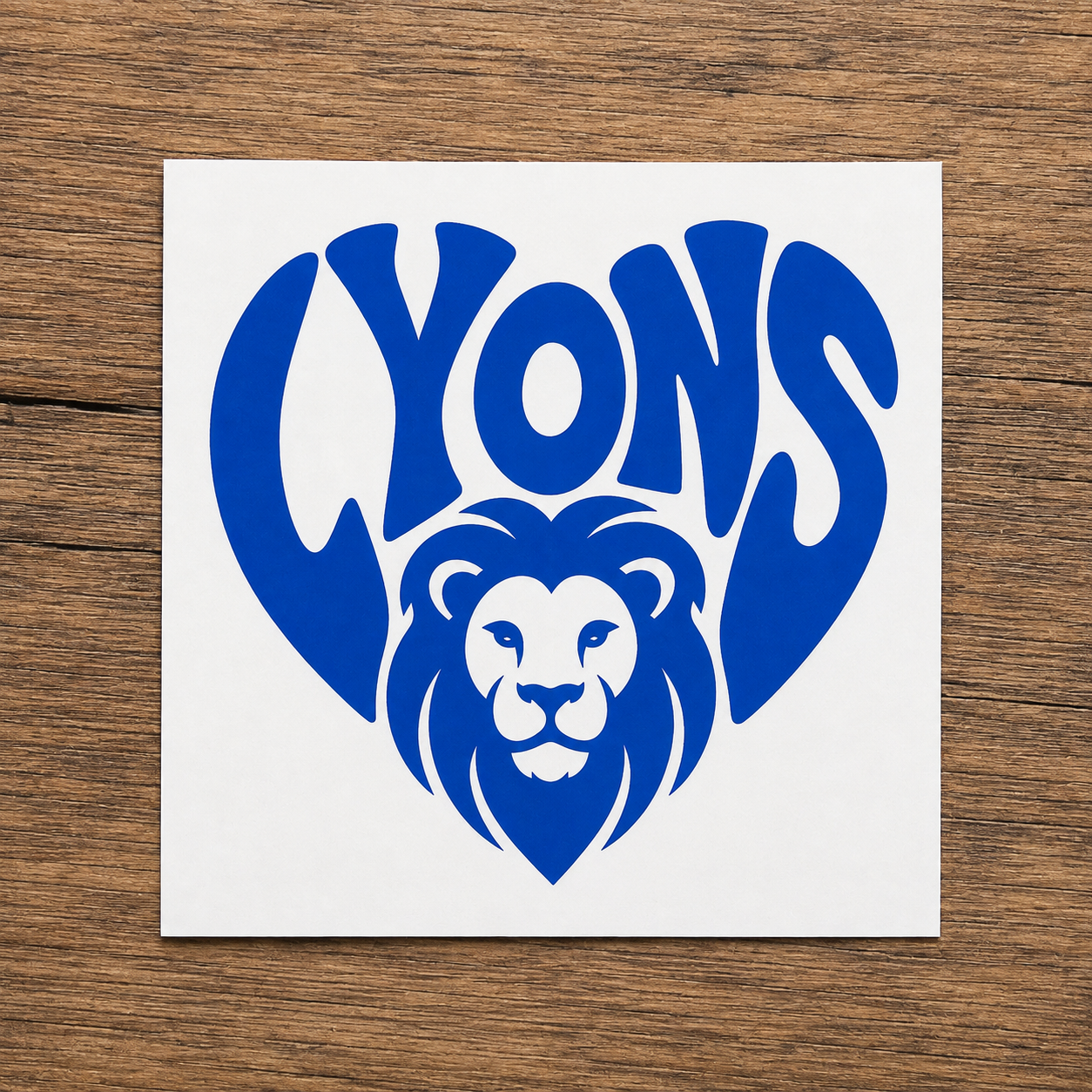 Temporary Tattoo Lyons Heart