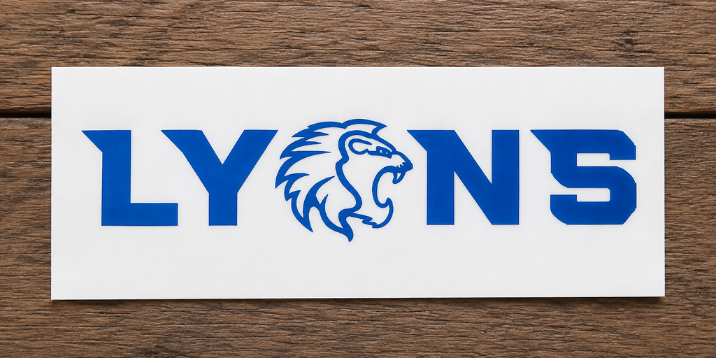 Lyons Mascot Temporary Tattoo 4" x 1"