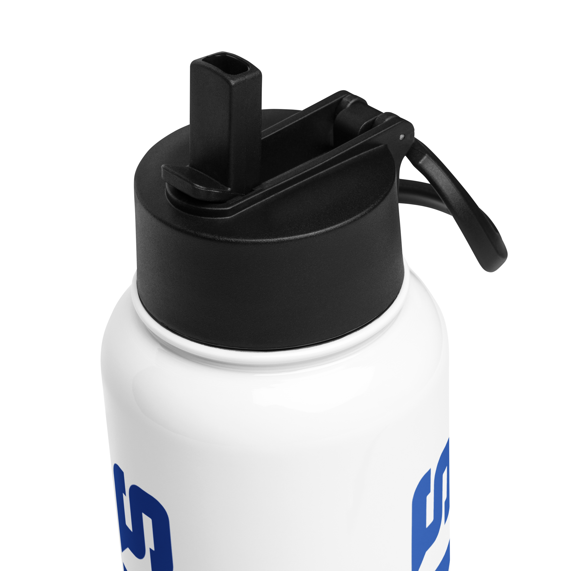 Lyons Stainless steel water bottle with a straw lid