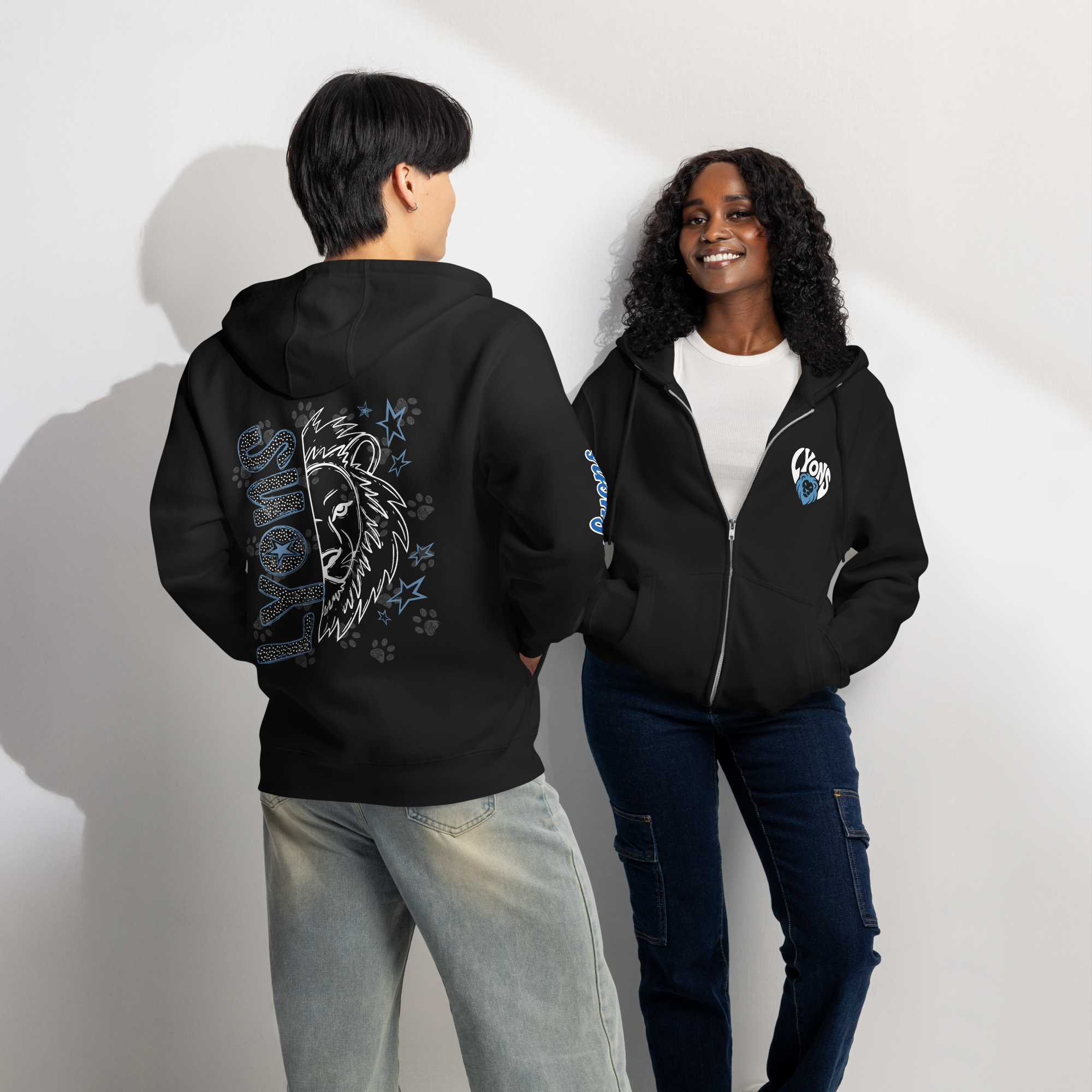 Paw Print Full Zip Hoodie